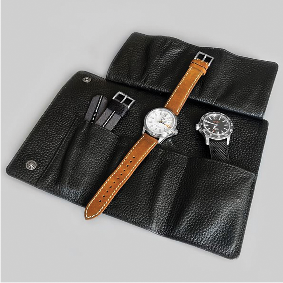 2 watch roll - Black