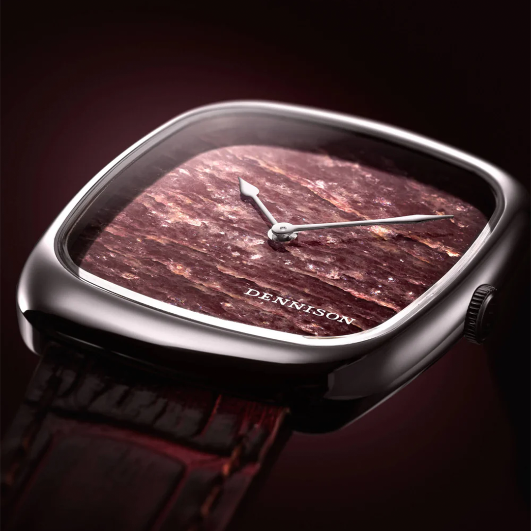 Natural Rubelite in Steel