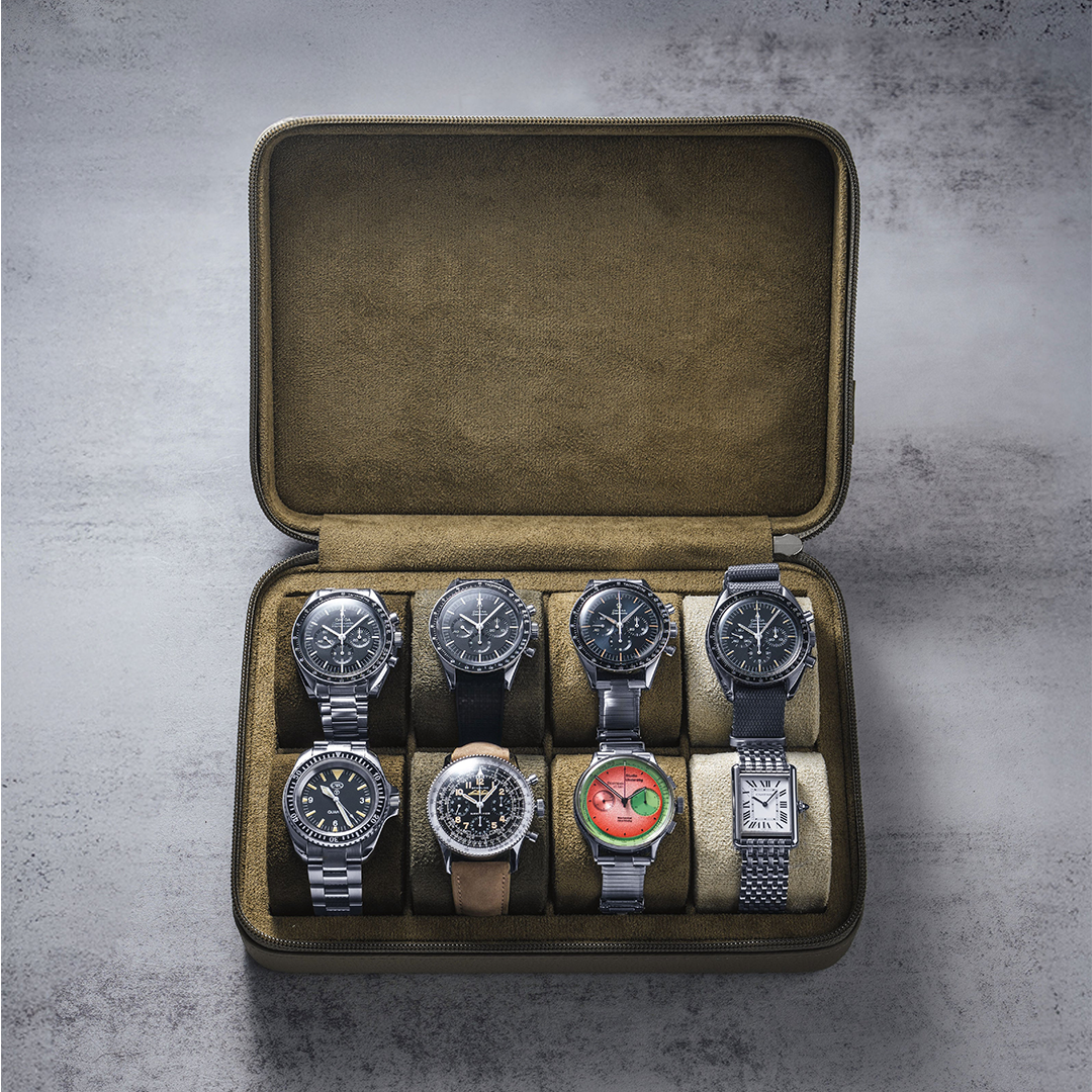 Watch Box - 8 Slot - Moss Green