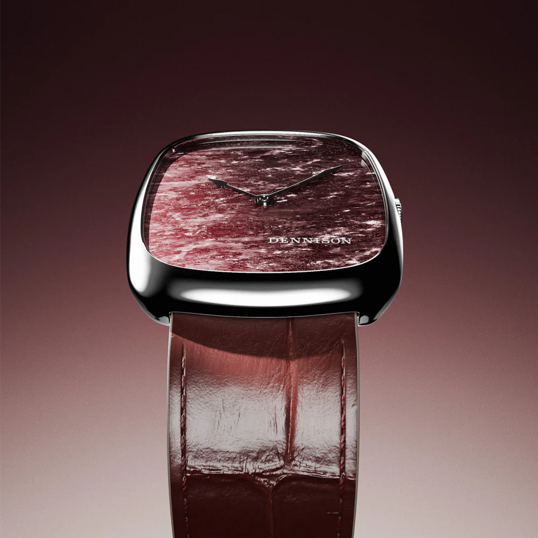 Natural Rubelite in Steel