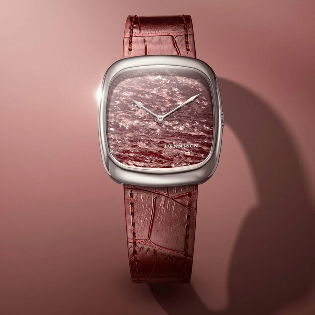 Natural Rubelite in Steel