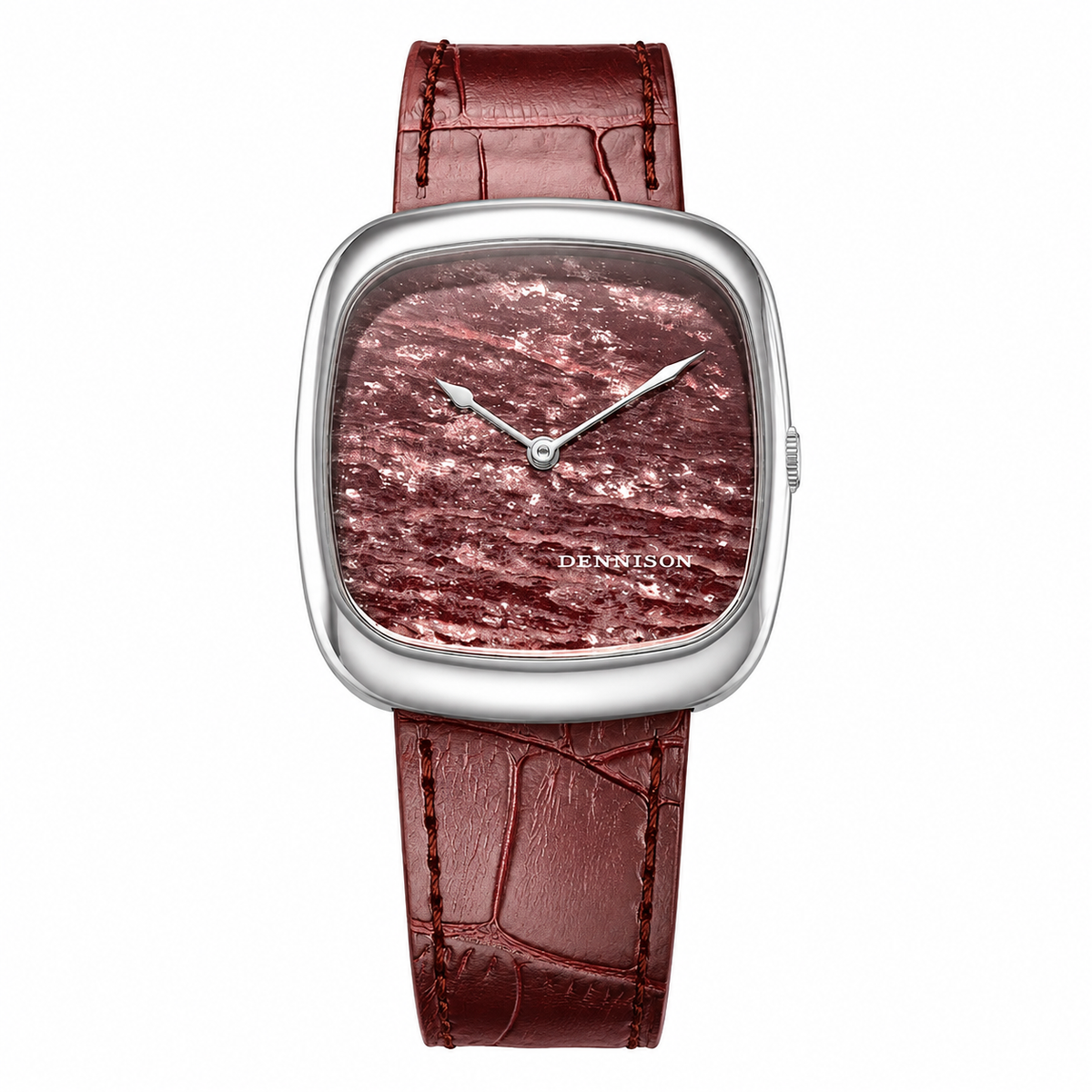 Natural Rubelite in Steel